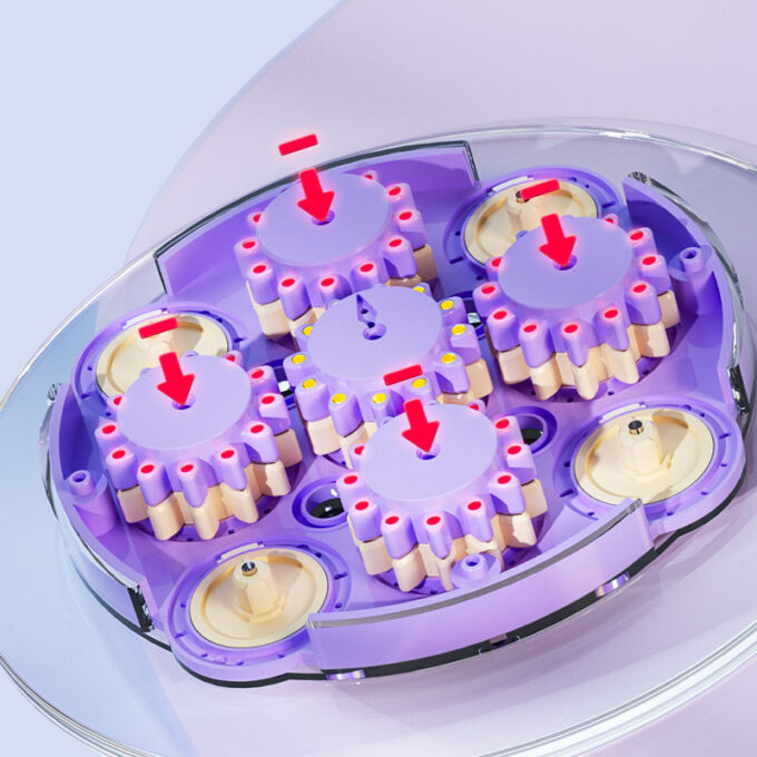 QiYi Magnetic Clock Lilac - Image 3