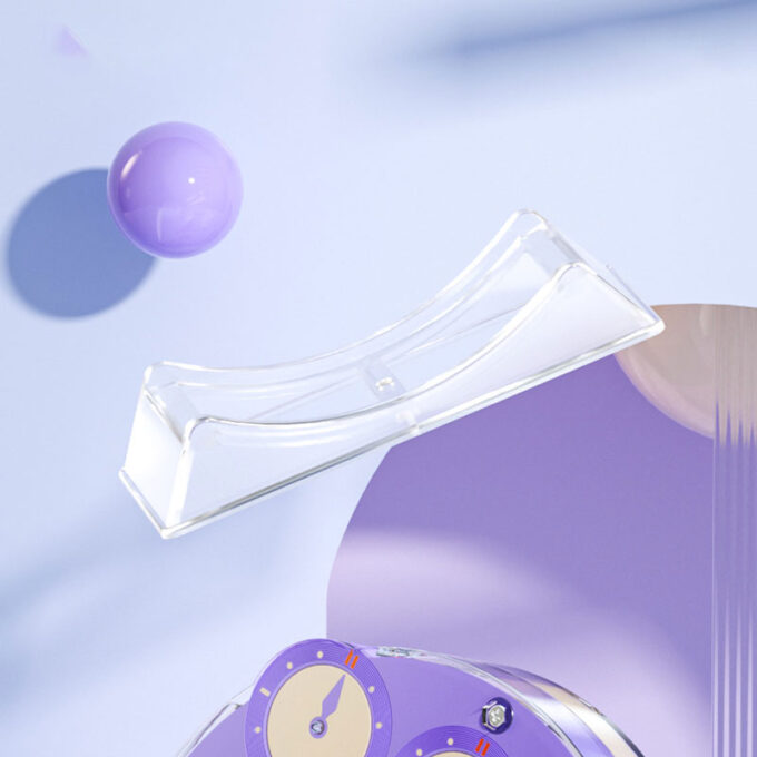 QiYi Magnetic Clock Lilac - Image 4